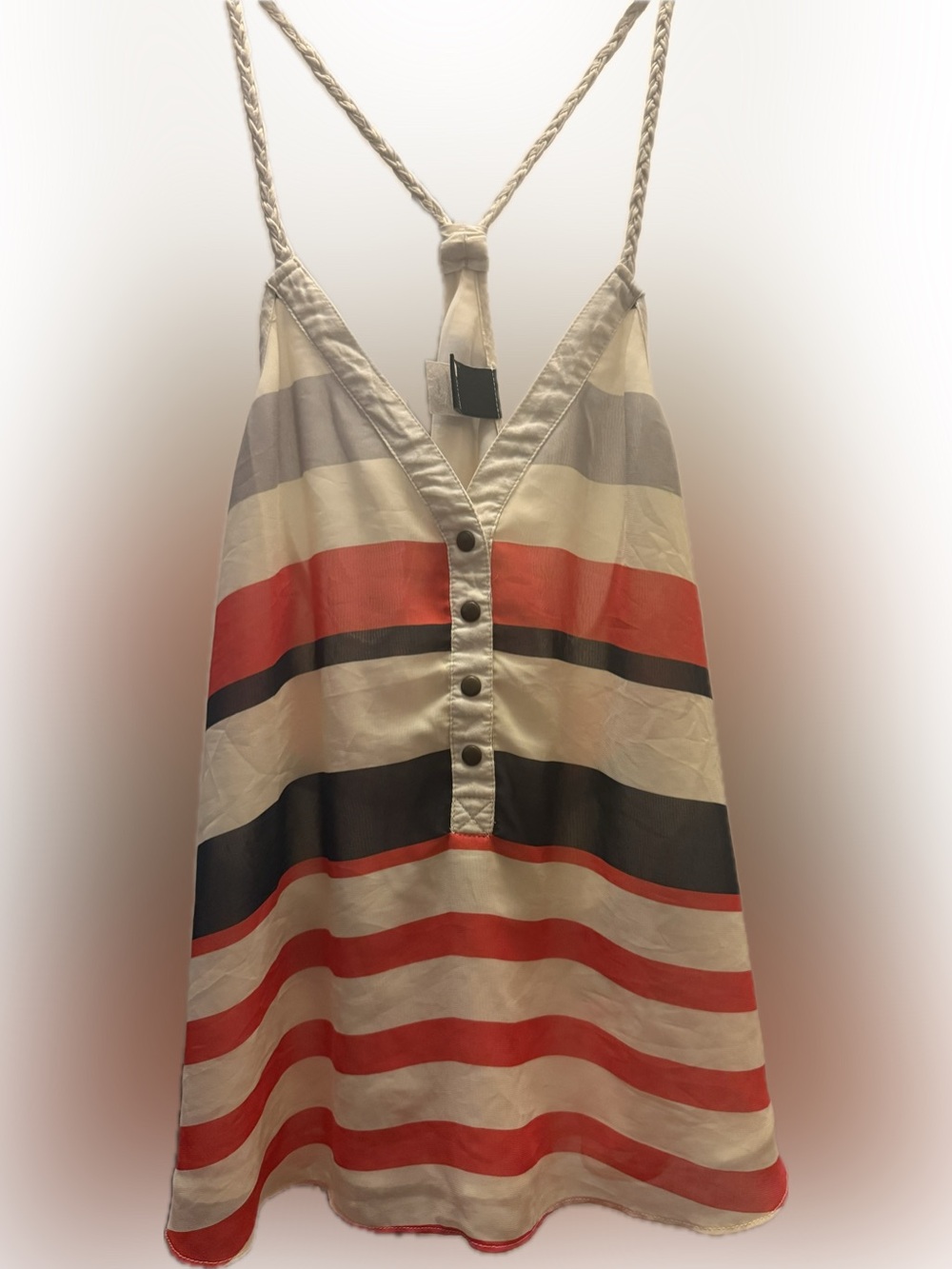Swell Striped Tank Top in Red, Navy & Cream